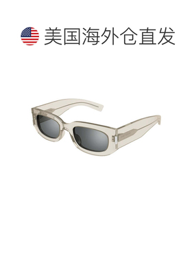 自营Saint Laurent Sunglasses Rectangle Full Rim, Black Frame