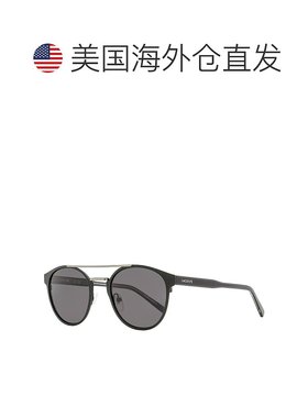 自营Lacoste Men's Oval Double Bridge Sunglasses L263S 002 Bl