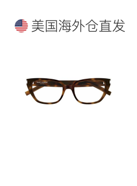 自营saint laurentSquare Tortoiseshell Sunglasses With Metall