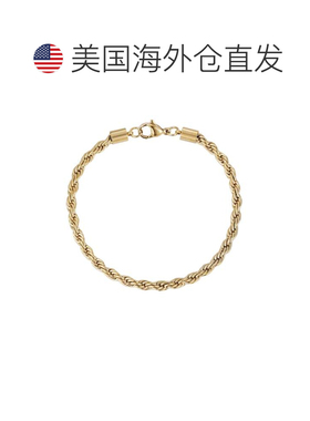 自营adorniaTarnish Resistant 18k Gold Plated Rope Chain Brac