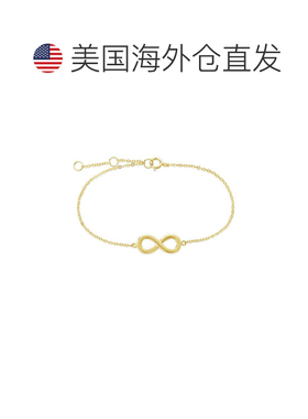 自营 sterling forever纯银精致无限手链 - 金 美国奥莱直发配饰