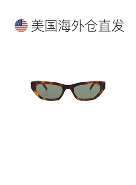 自营saint laurent猫眼框架回收醋酸纤维太阳眼镜-绿色 美国奥莱
