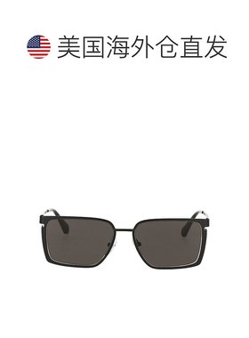 自营 off-white米白色中性黑色太阳镜-黑色 美国奥莱直发