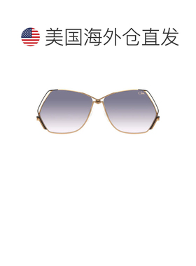 自营cazal金色226/3超大几何太阳镜-白色 美国奥莱直发