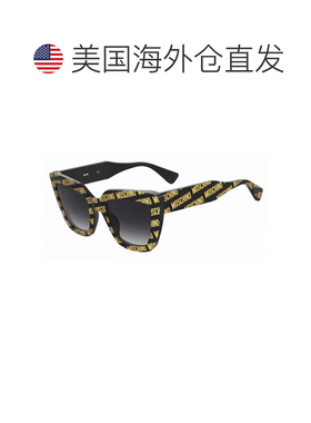 自营moschinoMOS148/S 07RM 9O图案黑色/深灰色渐变图案黑色 美国