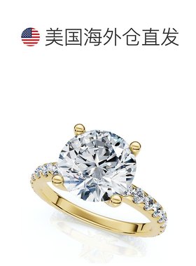 自营 pompeii3Certified 3.40Ct Round Cut Diamond Engagement R