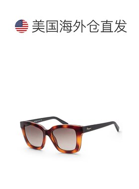 自营 Salvatore Ferragamo/菲拉格慕女士时尚53mm太阳镜 黑 美国
