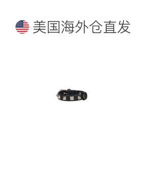 自营valentino garavani“Rockstud” 手链-黑色 美国奥莱直发