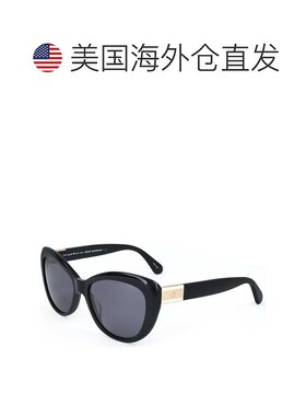自营 Kate Spade女士54毫米黑色太阳镜-黑色 美国奥莱直发