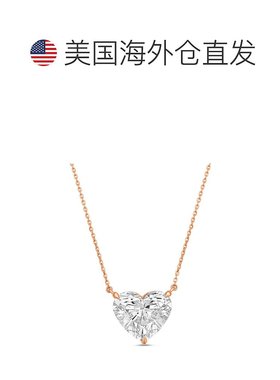 自营 diana m.14kt 1ct实验室培育钻石单体吊坠心，DEF色，VS净度