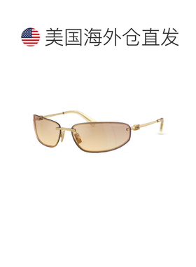 自营miu miuMUA50S ZVN30C淡金色/蓝色镜面银色渐变-金色 美国奥