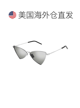 自营Saint Laurent Sunglasses Geometric Full Rim, Black Frame