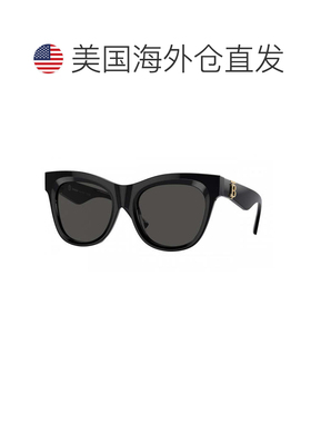 自营burberryBE4418 300187 Black/Dark Grey - black 美国奥莱直