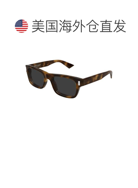 自营saint laurentSl 83金属龟形醋酸纤维方形太阳眼镜-灰色 美国