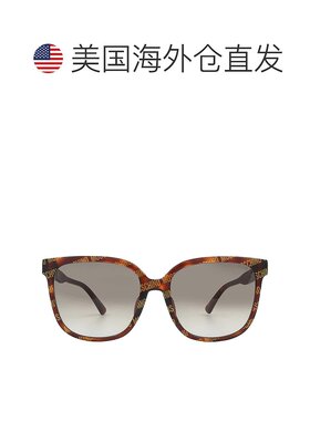 自营Moschino Brown Gradient Square Ladies Sunglasses MOS134/