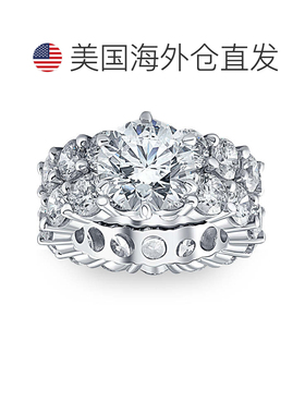 自营pompeii39 克拉钻石永恒订婚戒指套装白金、黄金或玫瑰金实验