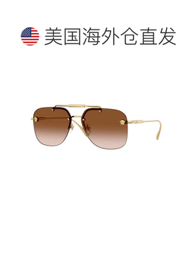 自营versaceVE2296 1000V1银色/蓝色渐变-金色 美国奥莱直发