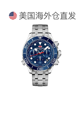 自营Seapro Men's Mondial Timer Blue Round 44mm - blue 美国奥