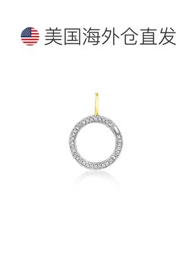 自营RS Pure by Ross-Simons Lab-Grown Diamond Circle Charm Ho