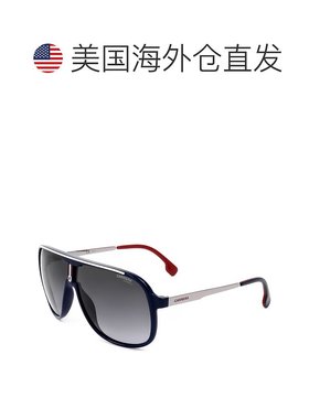 自营 Carrera男式62毫米灰色太阳镜-蓝色 美国奥莱直发卡雷拉