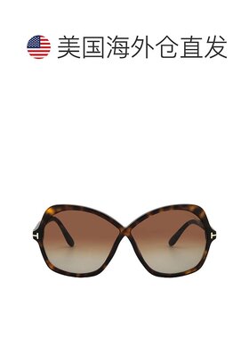 自营Tom Ford Rosemin Gradient Brown Butterfly Ladies Sunglas