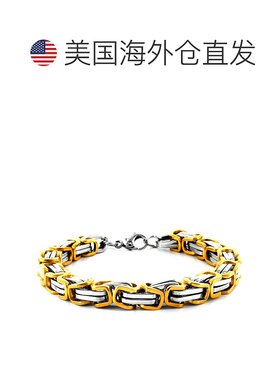 自营 Crucible Los Angeles 不锈钢抛光拜占庭链环手链 - 多色 美