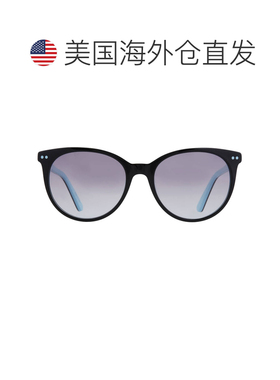 自营Calvin Klein Grey Gradient Oval Ladies Sunglasses CK1850
