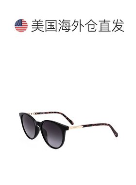 自营 Fossil女式53毫米灰色太阳镜-黑色 美国奥莱直发