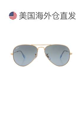 自营ray-banRay Ban飞行员渐变蓝色男女通用太阳镜RB3025 001/3m