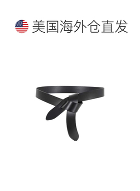自营isabel marant莱切领带开合牛皮腰带-灰色 美国奥莱直发