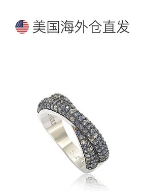 自营Suzy Levian Sterling Silver Pink & White Sapphire & Diam