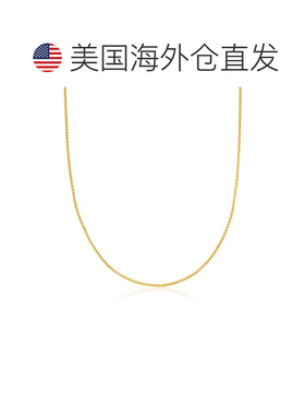 自营 Ross-Simons 1.2 毫米 14 节黄金小麦链项链 - 16 英寸 美国
