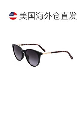 自营 Fossil女式53毫米灰色太阳镜-黑色 美国奥莱直发