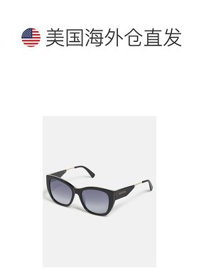 自营guess塑料圆角方形太阳镜 - 银色 美国奥莱直发