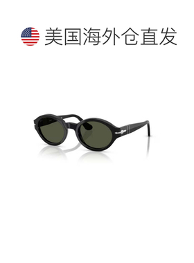 自营persol0po3378s Rounded Black Acetate Sunglasses with Dar