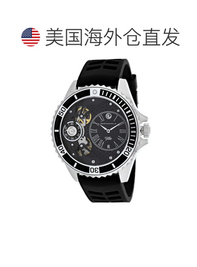 自营Oceanaut Men's Tide Black Round 48mm - black 美国奥莱直