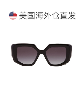 自营Prada Grey Gradient Irregular Ladies Sunglasses PR 14ZS