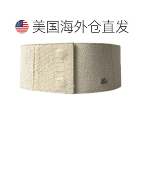 自营GF Ferre Waxed Cotton Wide Fashion Waistband Women's Bel