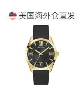 自营Guess Men's Elliot Black Dial Watch - black 美国奥莱直发