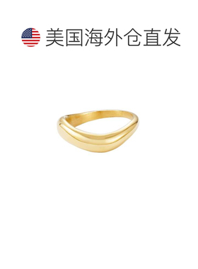 自营adorniaTarnish Resistant 18k Gold Plated Curved Band - g