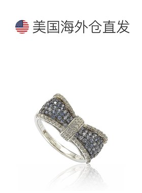 自营Suzy Levian Sterling Silver Pink & White Sapphire & Diam