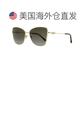 自营Jimmy Choo女士珍珠蝴蝶太阳镜Teso 000HA金59mm-000ha 美国