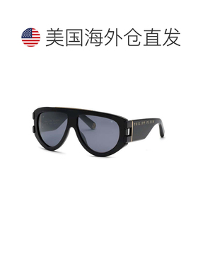 自营Philipp Plein Sunglasses Shield Full Rim, Shiny Black Fr