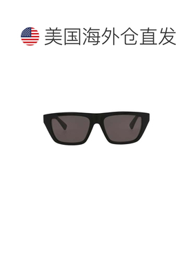 自营bottega veneta方形镜框回收醋酸纤维太阳眼镜-黑色黑色灰色