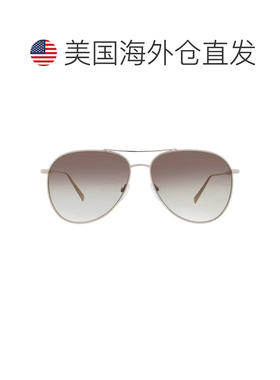 自营Longchamp Gradient Khaki Green Pilot Ladies Sunglasses L