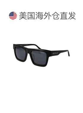 自营Replay Plastic Men's Sunglasses - black 美国奥莱直发