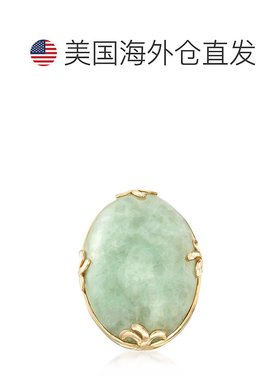 Ross-Simons 18kt 金红玉戒指 绿色 【美国奥莱】直发