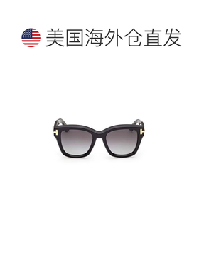 自营tom fordFt1329 Oversized Square Frame Sunglasses - black