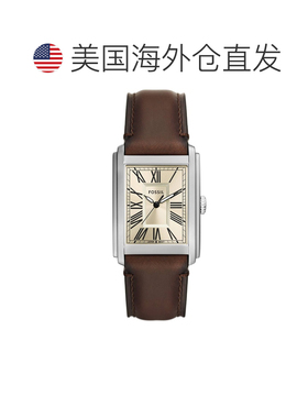自营Fossil Men's Carraway Beige Dial Watch - beige 美国奥莱