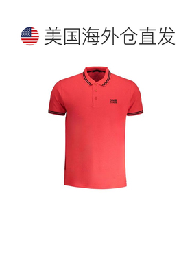 自营Cavalli Class Cotton Mens Polo Men's Shirt - red 美国奥